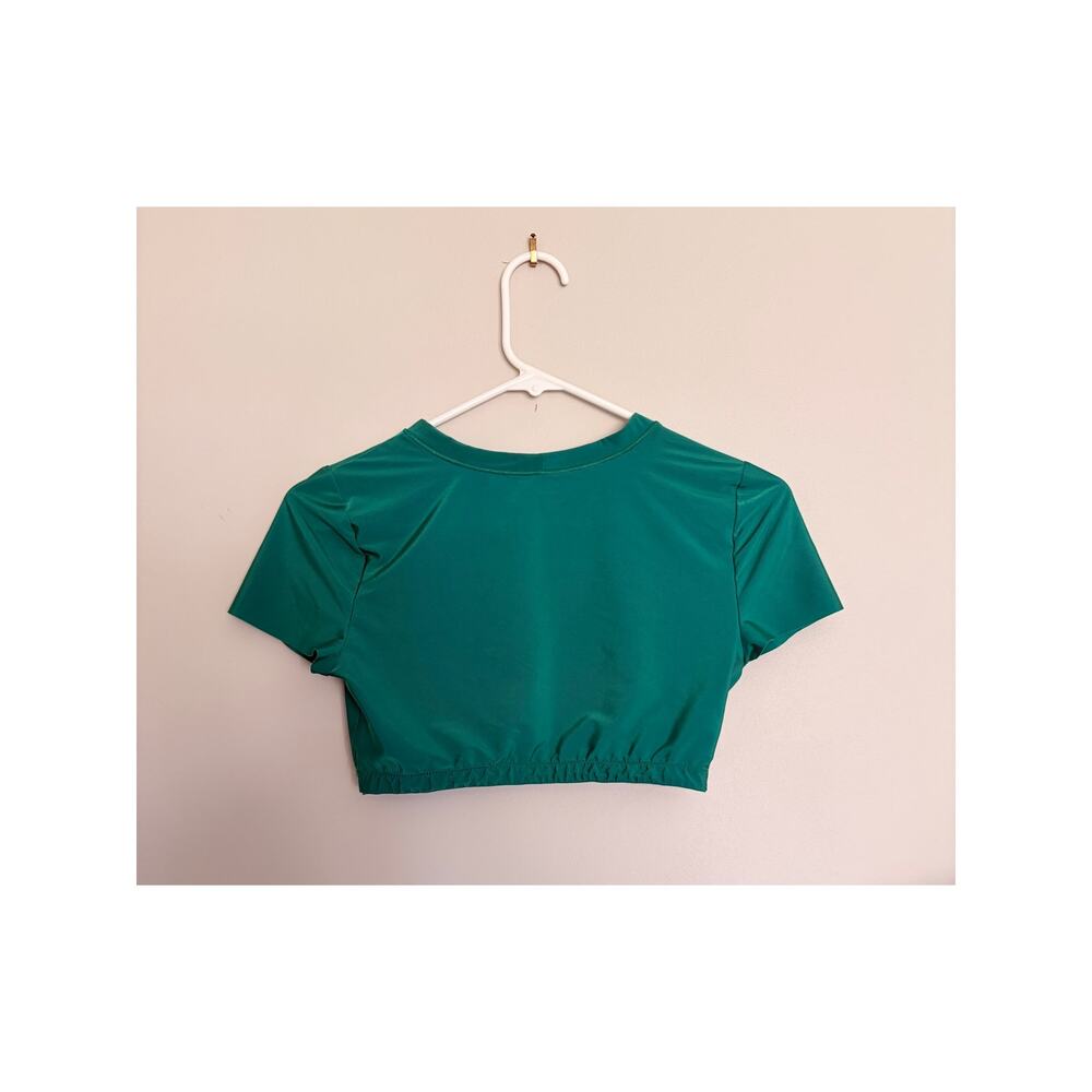Aerie Emerald Green Crop Top - Picture 3 of 4